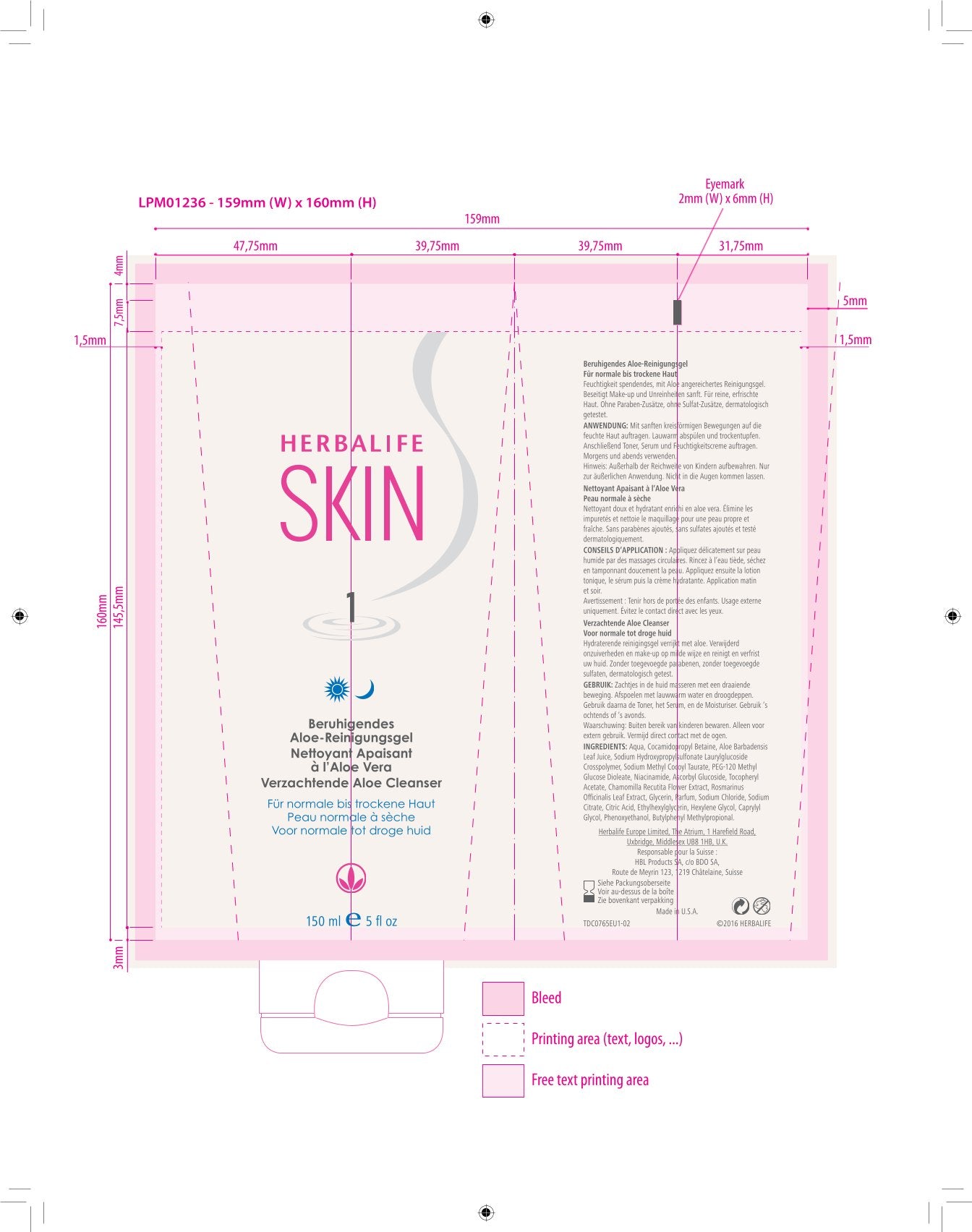 SKIN Nettoyant Apaisant Aloe Vera