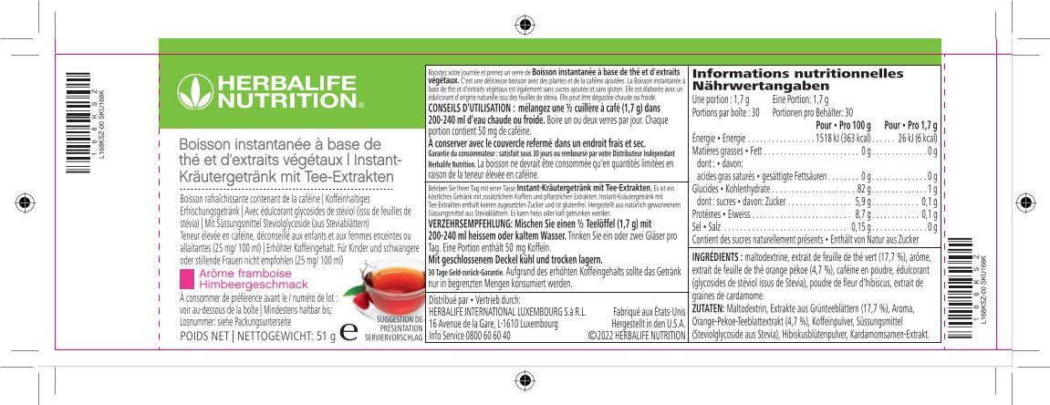 Boissons instantanées "thé" (VE)
