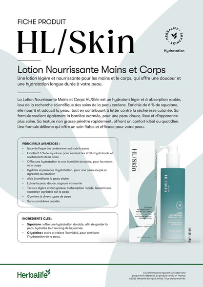 HL/Skin Lotion Nourrissante Mains et Corps