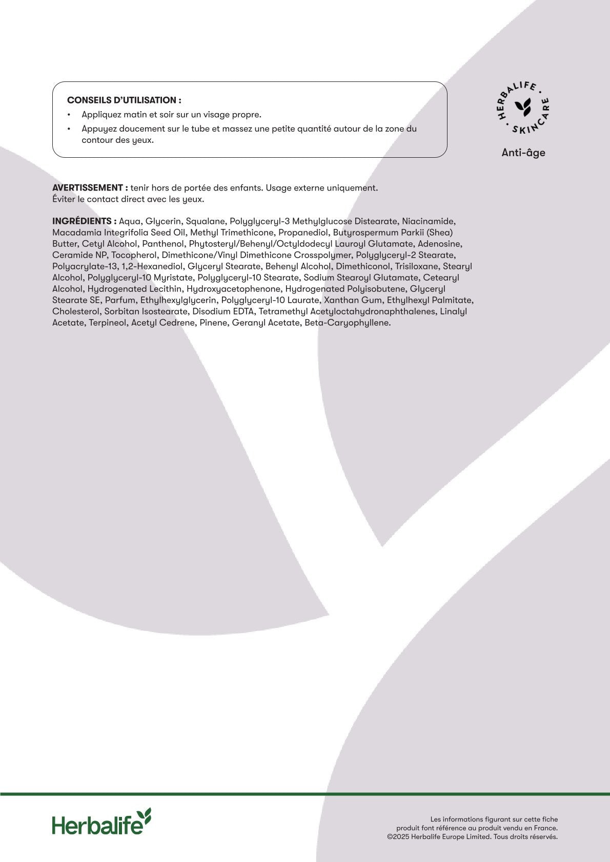 HL/Skin Crème Nourrissante Contour des Yeux