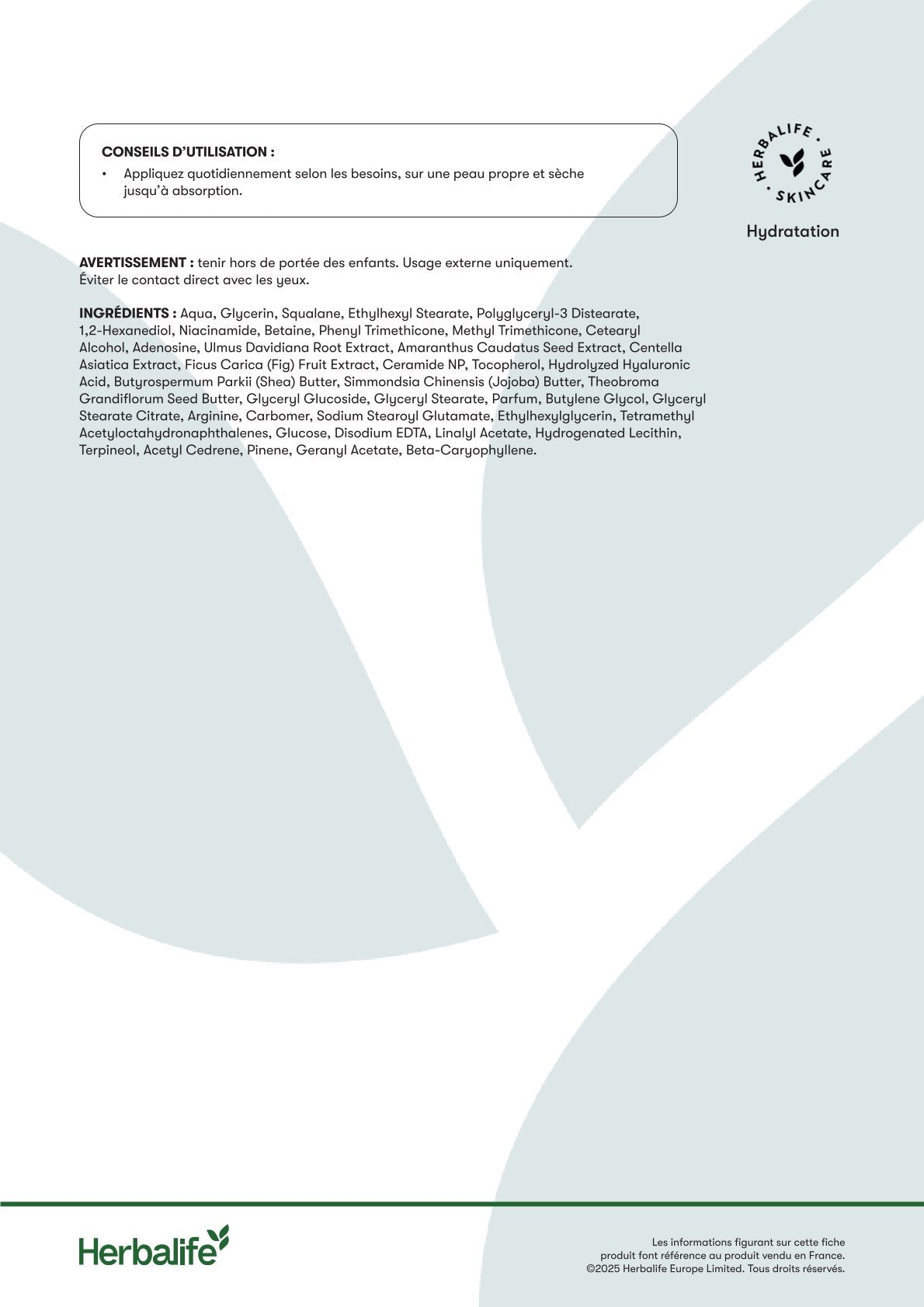 HL/Skin Lotion Nourrissante Mains et Corps