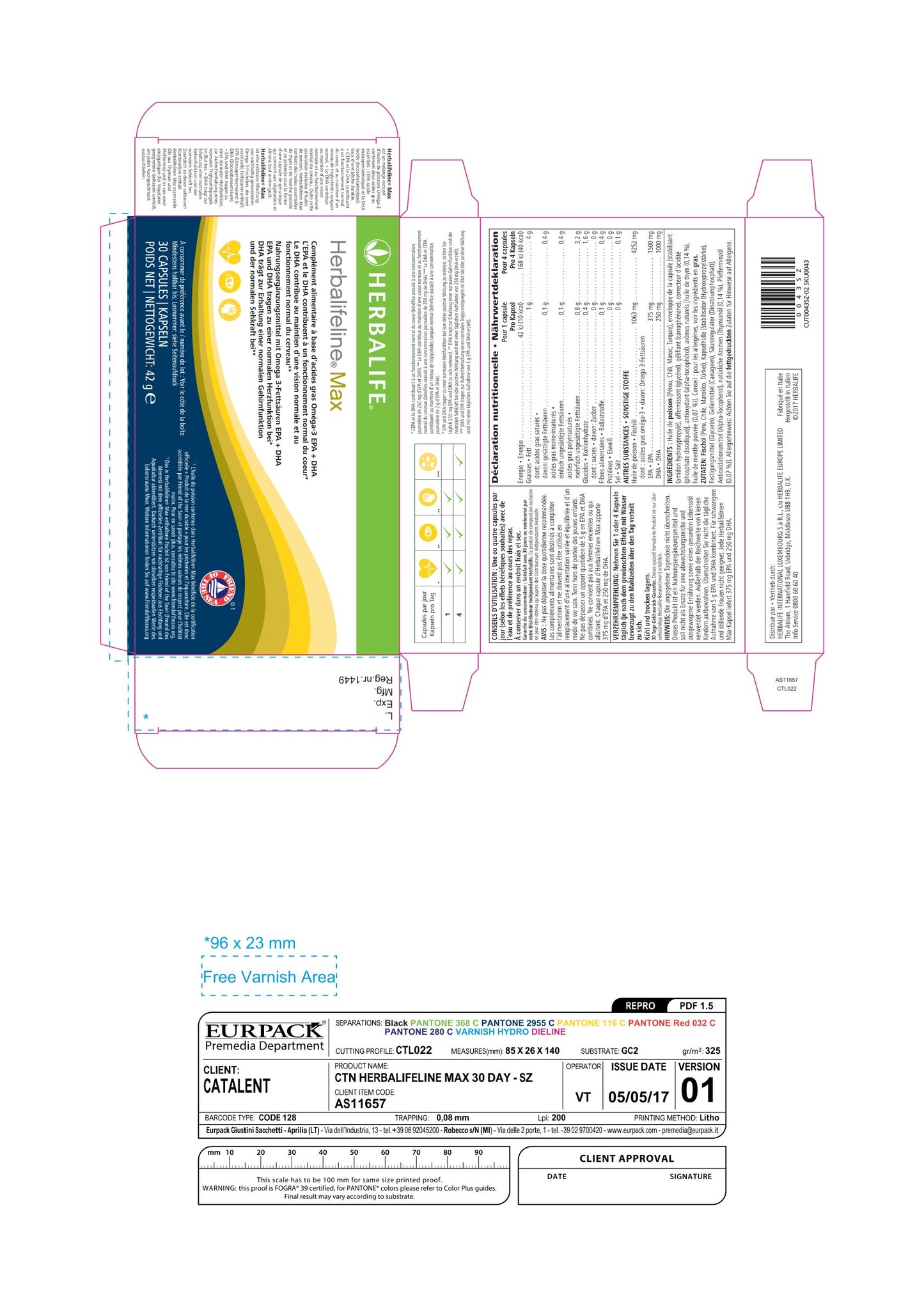 Omega-3 EPA DHA Herbalifeline® Max