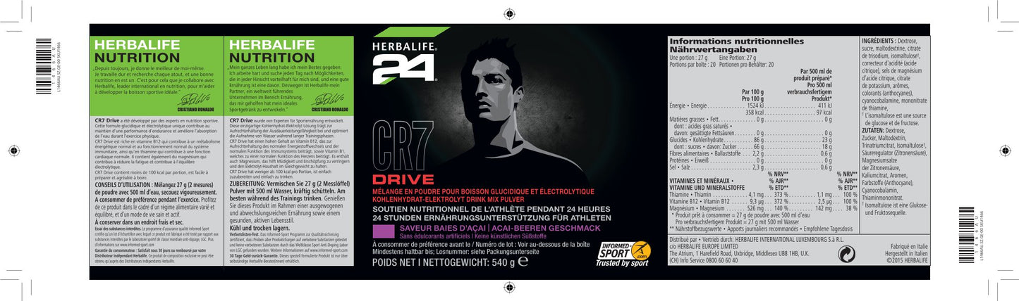 H24 CR7 Drive Glucid-Electrolyt