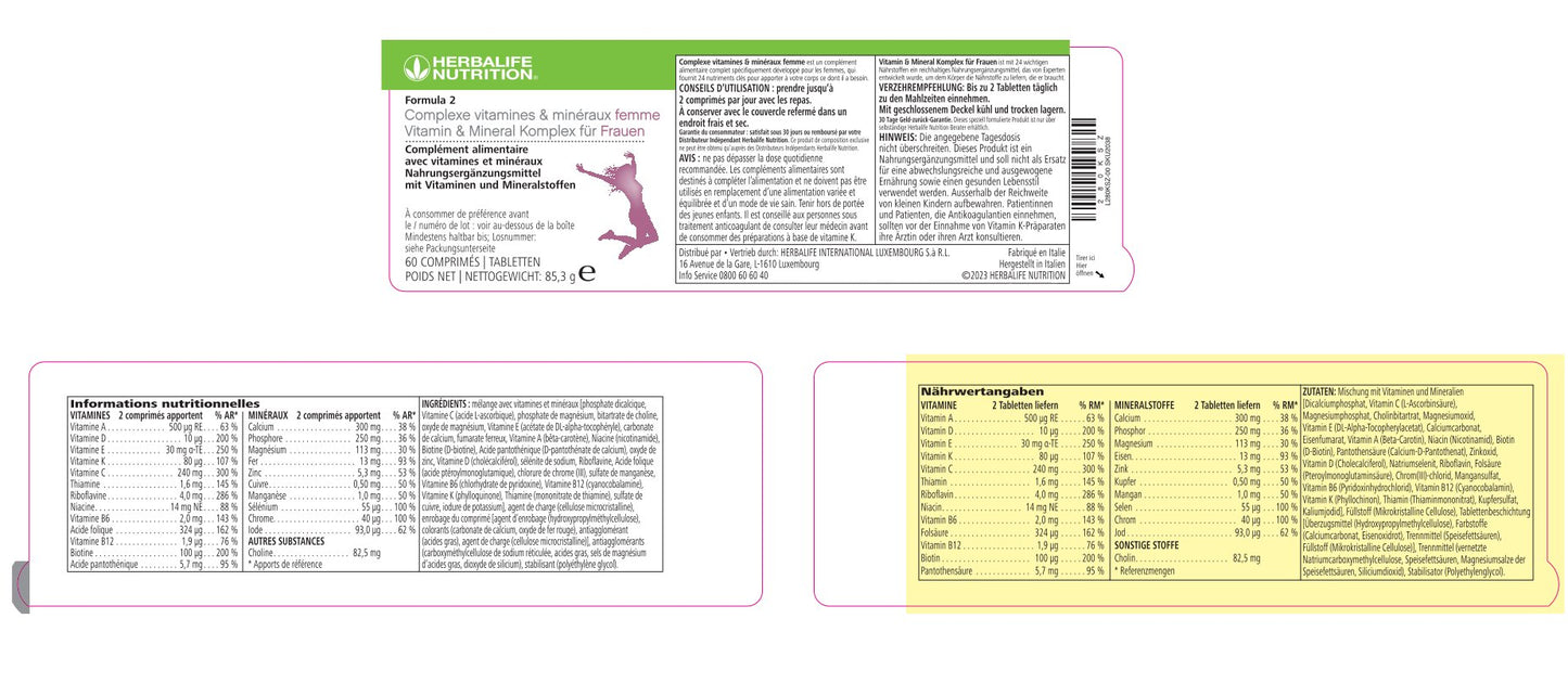 Complexe vitamines & minéraux