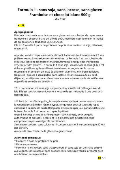 Proteingetränk (VE)