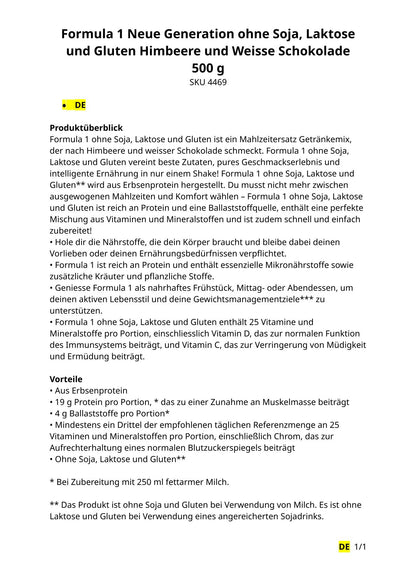 Proteingetränk (VE)