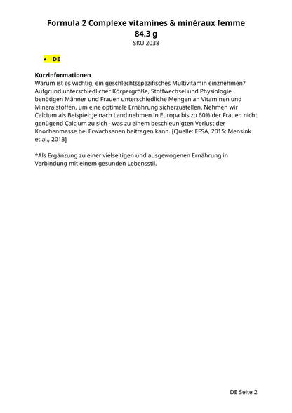 Vitamin- und Mineralstoffkomplex